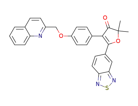 5-(benzo[c][1,2,5]thiadiazol-5-yl)-2,2-dimethyl-4-(4-(quinolin-2-ylmethoxy)phenyl)furan-3(2H)-one
