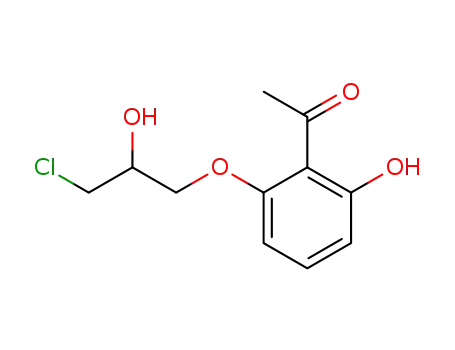 1-(2-acetyl-3-hydroxyphenoxy)-3-chloro-2-propanol