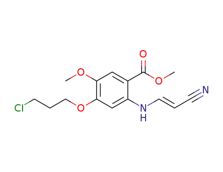 methyl (E)-4-(3-chloropropoxy)-2-(2-cyanovinylamino)-5-methoxybenzoate
