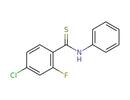 4-chloro-2-fluoro-N-phenylbenzenecarbothioamide