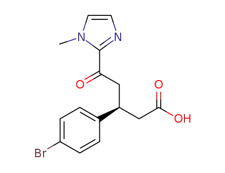 (3S)-4-(1-methyl-1H-imidazolylcarbonyl)-3-(4-bromophenyl)butyric acid