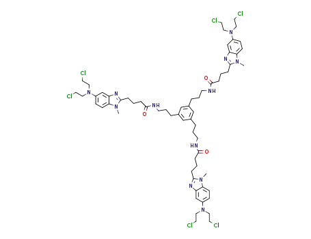 1,3,5-tris{3-{{4-[6-bis(2-chloroethyl)amino-3-methylbenzo[d]imidazol-2-yl]butanoyl}amino}propyl}benzene