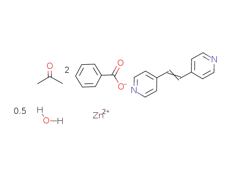 Zn(benzoate)2(μ-1,2-bis(4-pyridyl)ethene)*acetone*0.5H2O
