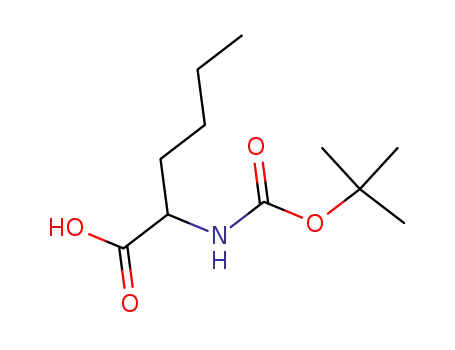 Molecular Structure of 125342-48-5 (DL-Norleucine, N-[(1,1-dimethylethoxy)carbonyl]-)