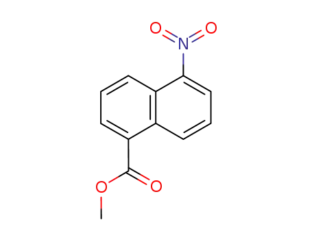 Molecular Structure of 59866-98-7 (5-NITRO-NAPHTHALENE-1-CARBOXYLIC ACID METHYL ESTER)