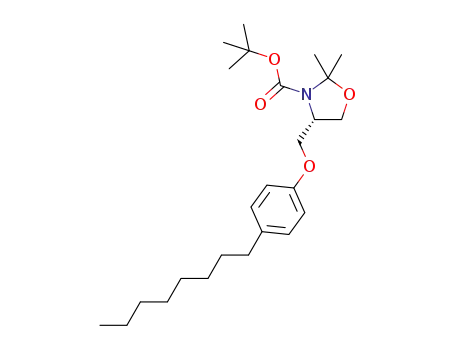 (S)-tert-butyl 2,2-dimethyl-4-[(4-octylphenoxy)methyl]oxazolidine-3-carboxylate