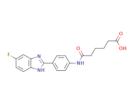 6-((4-(5-fluoro-1H-benzo[d]imidazol-2-yl)phenyl)amino)-6-oxohexanoic acid