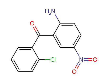 2011-66-7,2-Amino-2'-chloro-5-nitro benzophenone,Benzophenone,2-amino-2'-chloro-5-nitro- (7CI,8CI);2-Amino-5-nitro-2'-chlorobenzophenone;