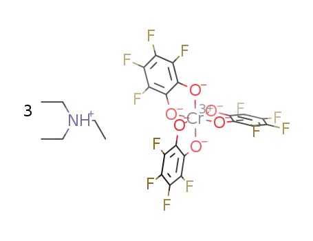 (triethylammonium)3[Cr(perfluorocatecholato)3]