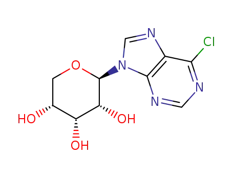 6-chloro-9-(β-D-ribopyranosyl)purine