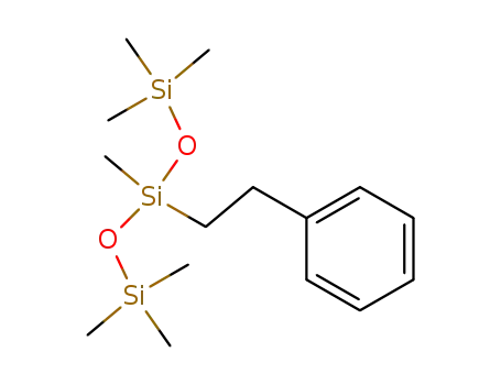 Molecular Structure of 3439-16-5 (Trisiloxane, 1,1,1,3,5,5,5-heptamethyl-3-(2-phenylethyl)-)