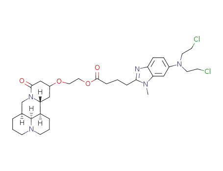 13-[2-(4-[5-[bis-(2-chloroethyl)amino]-1-methyl-2-benzoimidazole]butyrate)ethoxy]matrine