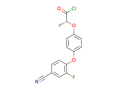 (R)-2-[4-(4-cyano-2-fluorophenoxy)phenoxy]propanoyl chloride