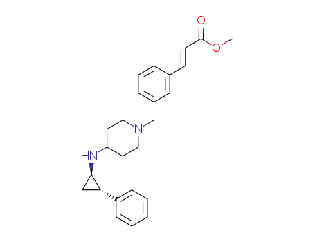 (E)-methyl 3-(3-((4-(((trans)-2-phenylcyclopropyl)amino)piperidin-1-yl)methyl)phenyl)acrylate
