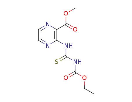 methyl 3-(3-(ethoxycarbonyl)thioureido)pyrazine-2-carboxylate