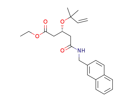 3-(1,1-dimethylallyloxy)-4-(ethoxycarbonyl)-N-(naphth-2-ylmethyl)butyramide