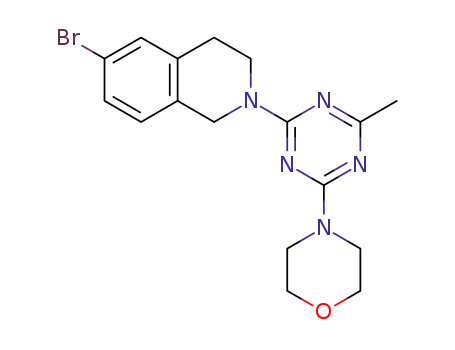 4-(4-(6-bromo-3,4-dihydroisoquinolin-2(1H)-yl)-6-methyl-1,3,5-triazin-2-yl)morpholine
