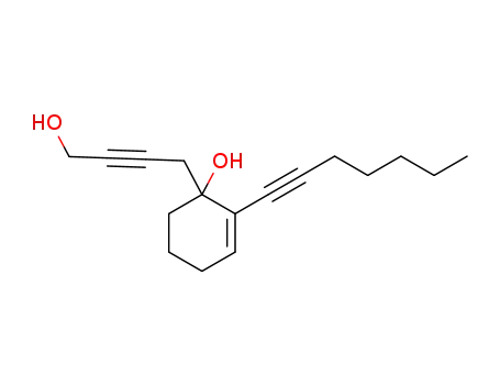 2-(hept-1-yn-1-yl)-1-(4-hydroxybut-2-yn-1-yl)cyclohex-2-en-1-ol