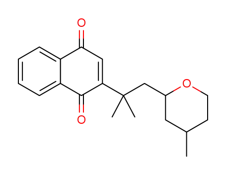 2-(2-methyl-1-(4-methyltetrahydro-2H-pyran-2-yl)propan-2-yl)naphthalene-1,4-dione