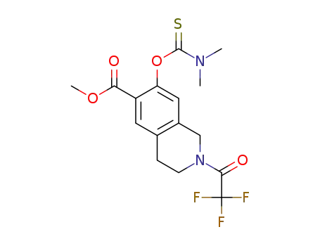 methyl 7-dimethylthiocarbamoyloxy-2-(2,2,2-trifluoroacetyl)-1,2,3,4-tetrahydroisoquinoline-6-carboxylate