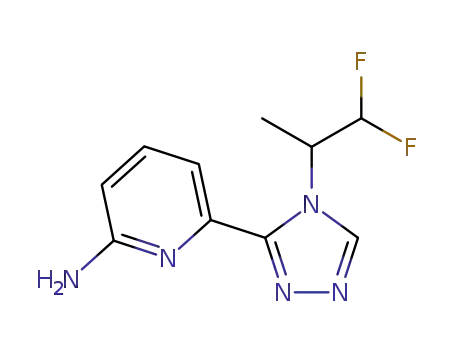 rac-6-[4-(2,2-difluoro-1-methyl-ethyl)-1,2,4-triazol-3-yl]pyridin-2-amine