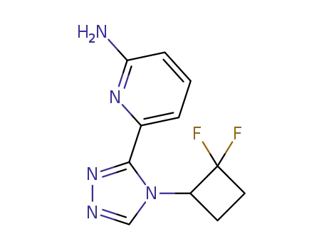 rac-6-(4-(2,2-difluorocyclobutyl)-4H-1,2,4-triazol-3-yl)pyridin-2-amine