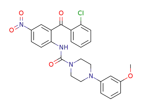N-(2-(2-chlorobenzoyl)-4-nitrophenyl)-4-(3-methoxyphenyl)piperazine-1-carboxamide