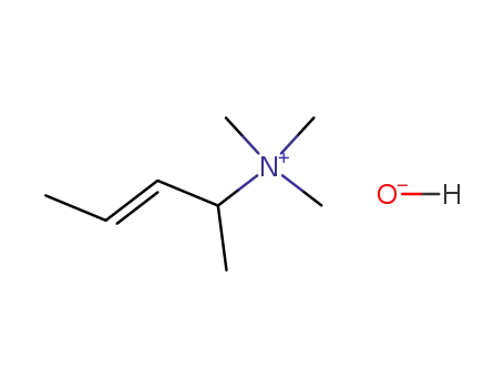 (+/-)-trimethyl-(1-methyl-but-2t-enyl)-ammonium; trimethyl-(1-methyl-but-2t-enyl)-ammonium hydroxide