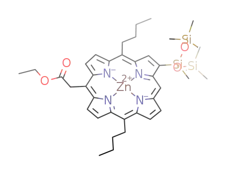 [5,15-di-n-butyl-10-ethoxycarbonylmethyl-2-(1,1,1,3,5,5,5-heptamethyltrisiloxan-3-yl)porphyrinato]zinc(II)