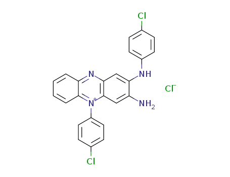 3-amino-2-(4-chloro-anilino)-5-(4-chloro-phenyl)-phenazinium; chloride