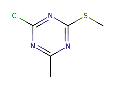 2-chloro-4-methyl-6-(methylthio)-1,3,5-triazine