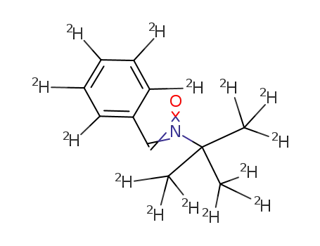 Molecular Structure of 119391-92-3 (N-TERT-BUTYL-D9-PHENYL-D5-NITRONE)
