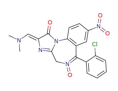 6-o-chlorophenyl-2,4-dihydro-2-dimethylaminomethylene-8-nitro-1H-midazo<1,2-a><1,4>benzodiazepin-1-one-5-oxide