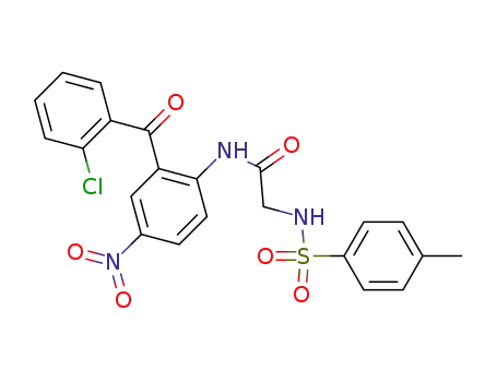 N-[2-(2-Chloro-benzoyl)-4-nitro-phenyl]-2-(toluene-4-sulfonylamino)-acetamide