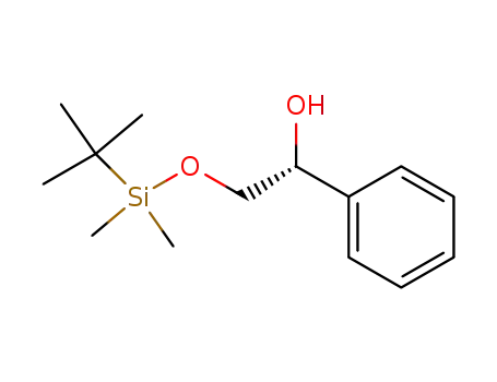 Molecular Structure of 110743-96-9 (Benzenemethanol, a-[[[(1,1-dimethylethyl)dimethylsilyl]oxy]methyl]-, (R)-)