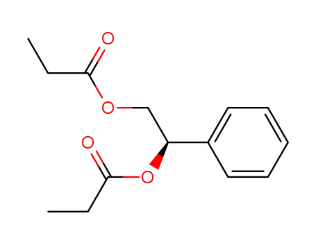 Molecular Structure of 144688-34-6 (1,2-Ethanediol, 1-phenyl-, dipropanoate, (R)-)