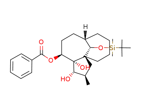 Benzoic acid (1R,3R,4S,5R,6S,9S,14S)-14-(tert-butyl-dimethyl-silanyloxy)-4,5-dihydroxy-3-methyl-tricyclo[7.4.1.01,5]tetradec-6-yl ester