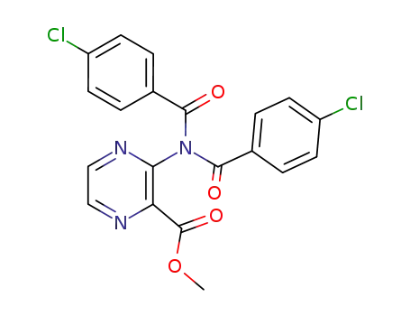3-[Bis-(4-chloro-benzoyl)-amino]-pyrazine-2-carboxylic acid methyl ester