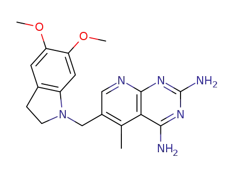 6-(5,6-Dimethoxy-2,3-dihydro-indol-1-ylmethyl)-5-methyl-pyrido[2,3-d]pyrimidine-2,4-diamine