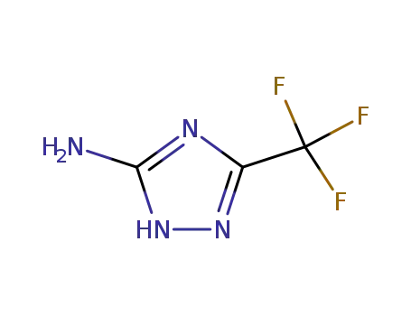 Molecular Structure of 25979-00-4 (3-(trifluoromethyl)-1H-1,2,4-triazol-5-amine(SALTDATA: FREE))