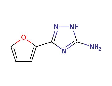 Molecular Structure of 3663-61-4 (1H-1,2,4-Triazol-3-amine,5-(2-furanyl)-(9CI))