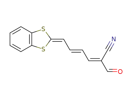 (2E,4E)-6-Benzo[1,3]dithiol-2-ylidene-2-formyl-hexa-2,4-dienenitrile