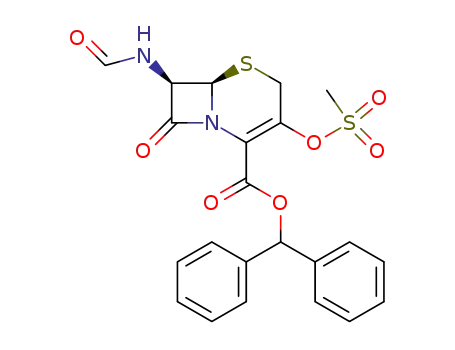 diphenylmethyl 7β-formamido-3-methanesulfonyloxy-3-cephem-4-carboxylate