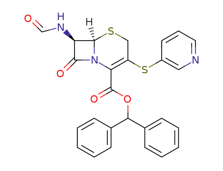 diphenylmethyl 7β-formamido-3-(3-pyridyl)thio-3-cephem-4-carboxylate