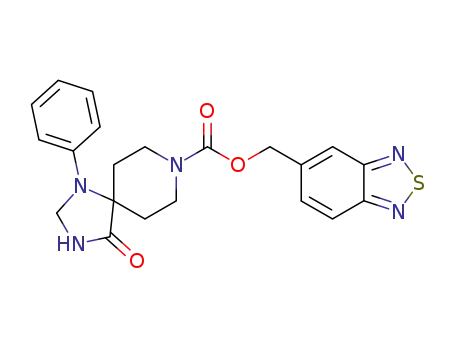 4-oxo-1-phenyl-1,3,8-triaza-spiro[4.5]decane-8-carboxylic acid benzo[1,2,5]thiadiazol-5-ylmethyl ester