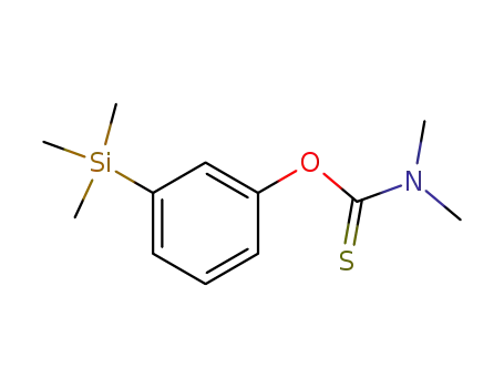 Molecular Structure of 497180-94-6 (Carbamothioic acid, dimethyl-, O-[3-(trimethylsilyl)phenyl] ester)
