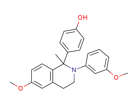 4-[6-methoxy-2-(3-methoxyphenyl)-1-methyl-1,2,3,4-tetrahydroisoquinolin-1-yl]phenol