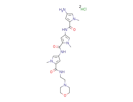 4-{2-[1-methyl-4-(1-methyl-4-(4-amino-2-pyrrolecarboxamido)-2-pyrrolecarboxamido)-2-pyrrolecarboxamido]ethyl}morpholine dihydrochloride