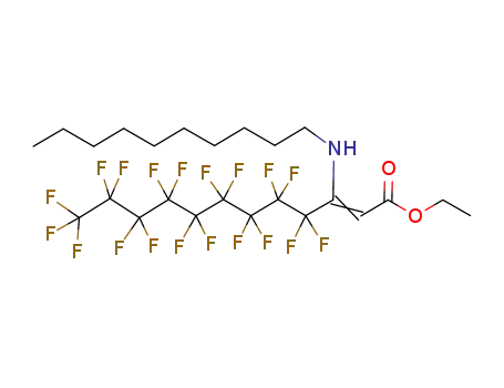 (Z)-3-Decylamino-4,4,5,5,6,6,7,7,8,8,9,9,10,10,11,11,12,12,12-nonadecafluoro-dodec-2-enoic acid ethyl ester