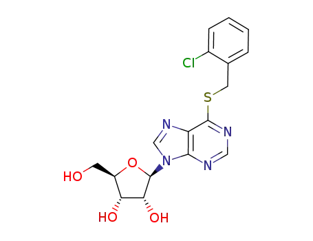 (2R,3R,4S,5R)-2-[6-(2-Chloro-benzylsulfanyl)-purin-9-yl]-5-hydroxymethyl-tetrahydro-furan-3,4-diol